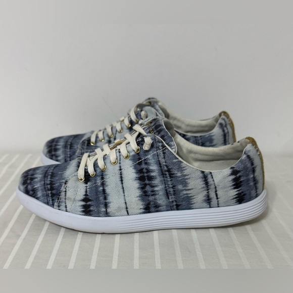 Cole Haan Grand Crosscourt II Canvas Sneaker China Blue Ikat Size 8.5 - Picture 2 of 14